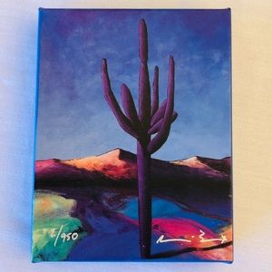 Cactus at Sunset - canvas print